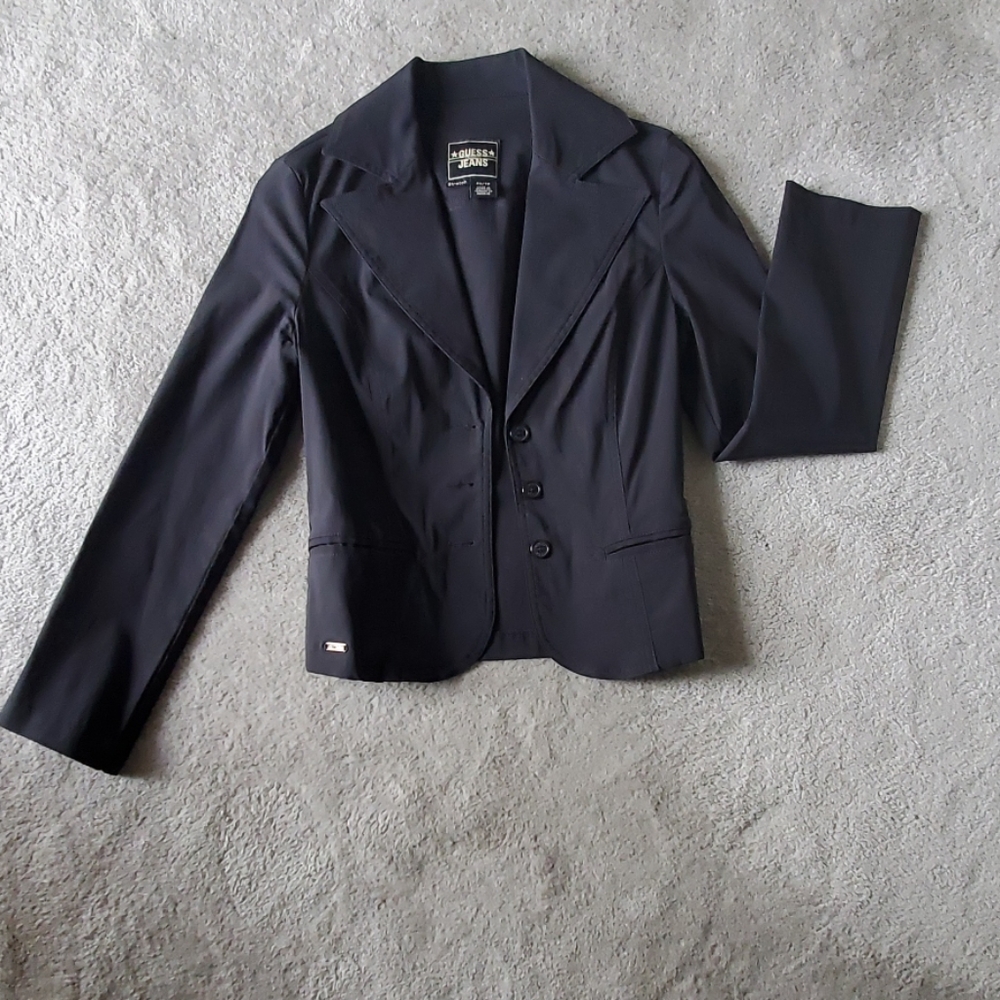 Guess Jeans stretch black blazer